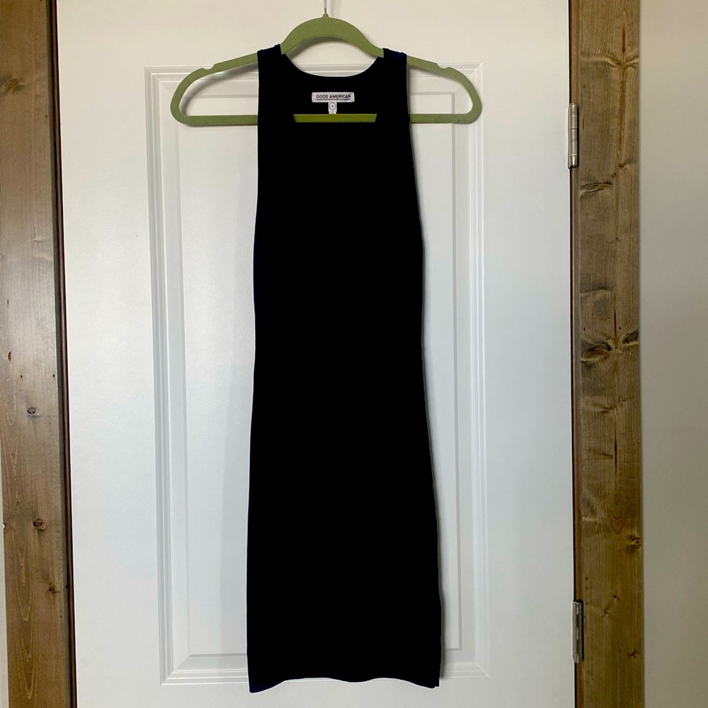 Good American size 2 black bodycon dress
